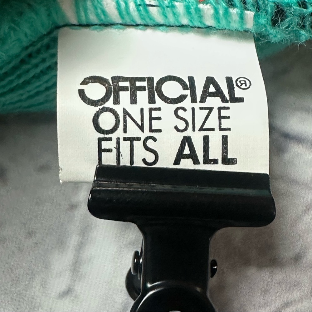EUC Official Black and Teal Beanie with Pom Pom - Picture 8 of 10